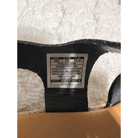 Toddler Girl Oshkosh Bgosh Navy Floral Print Espadrille Sandals size 4 - Picture 7 of 7